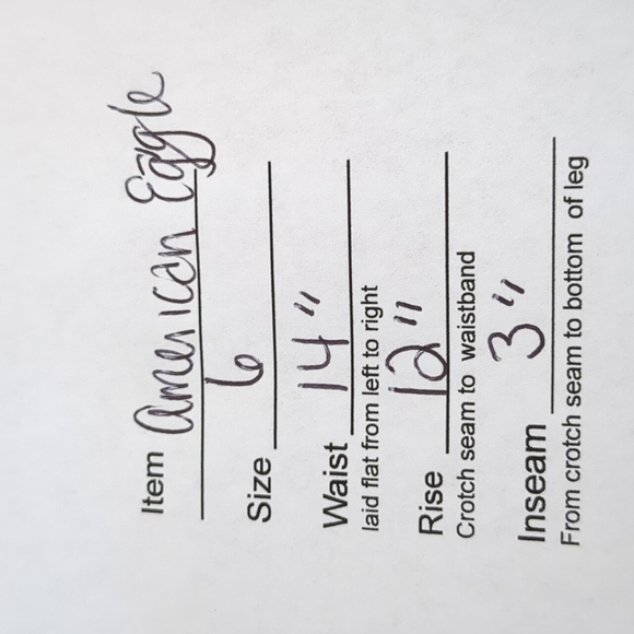 American Eagle Outfitters Cream & Peach floral print shorts Size 6 (28" waist) - Picture 7 of 7